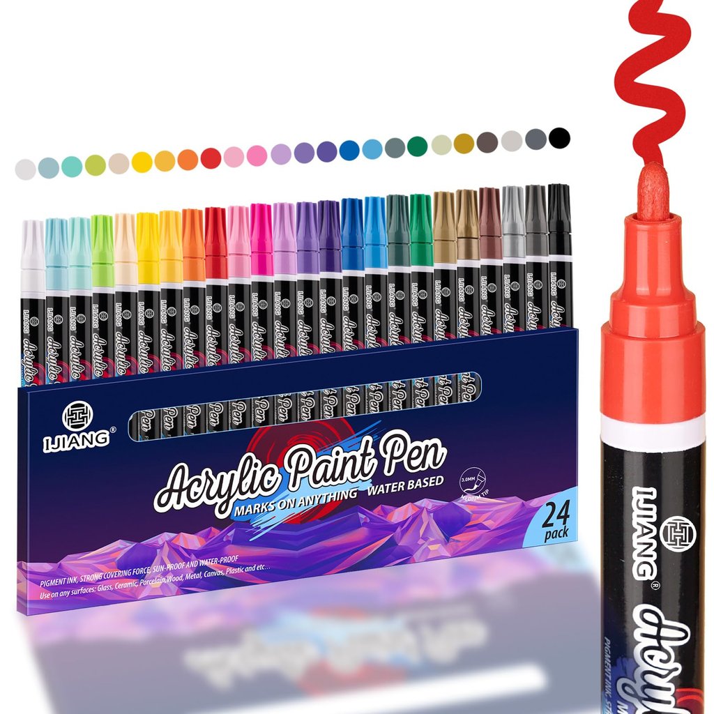 Gaelois Summitedge Craft Refillable Acrylic Paints Black