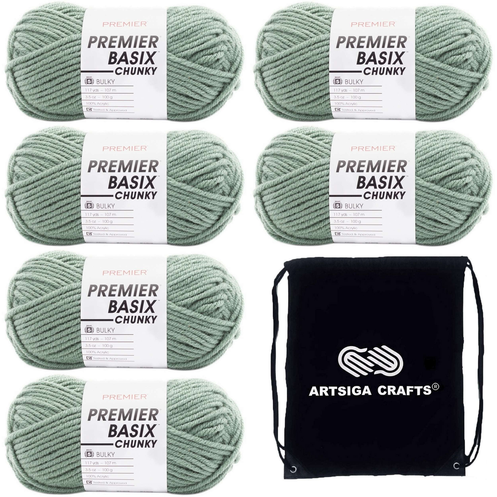Acrylic Yarn Skein - Sage