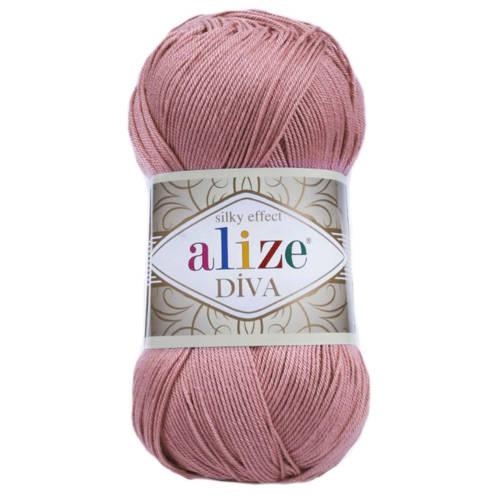 Acrylic Yarn Skein - Rose