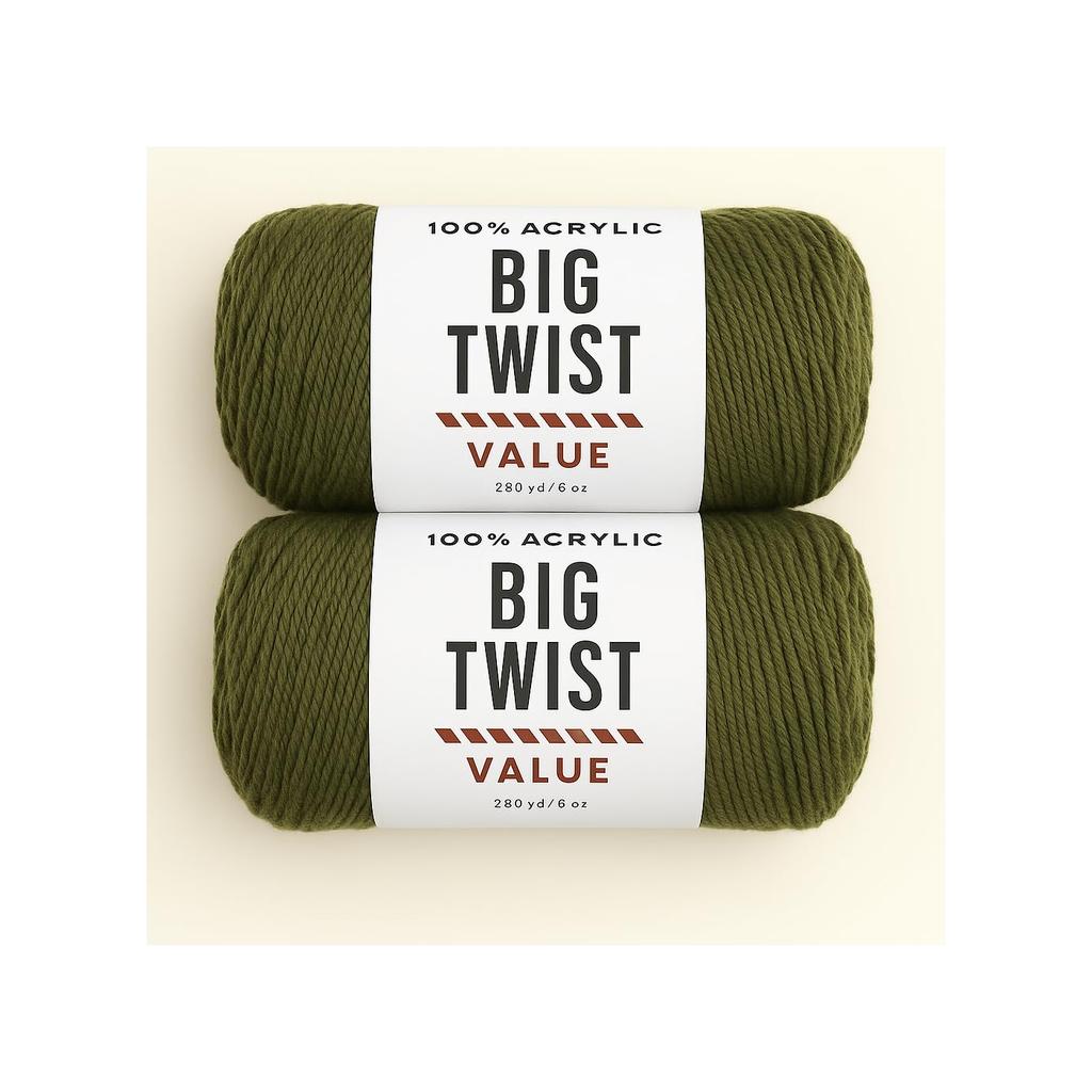 Acrylic Yarn Skein - Olive