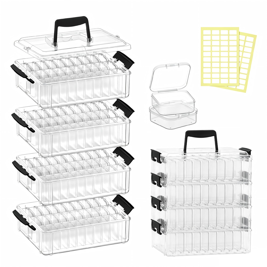 Glass Bead Box Organizer - 12
