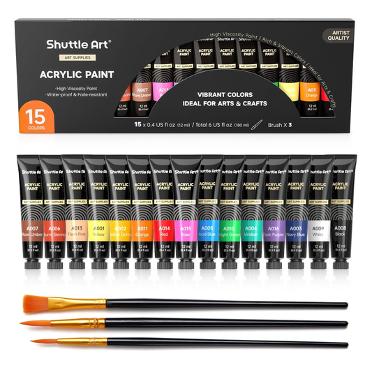 Acrylic Paint Tube Set - 12-color